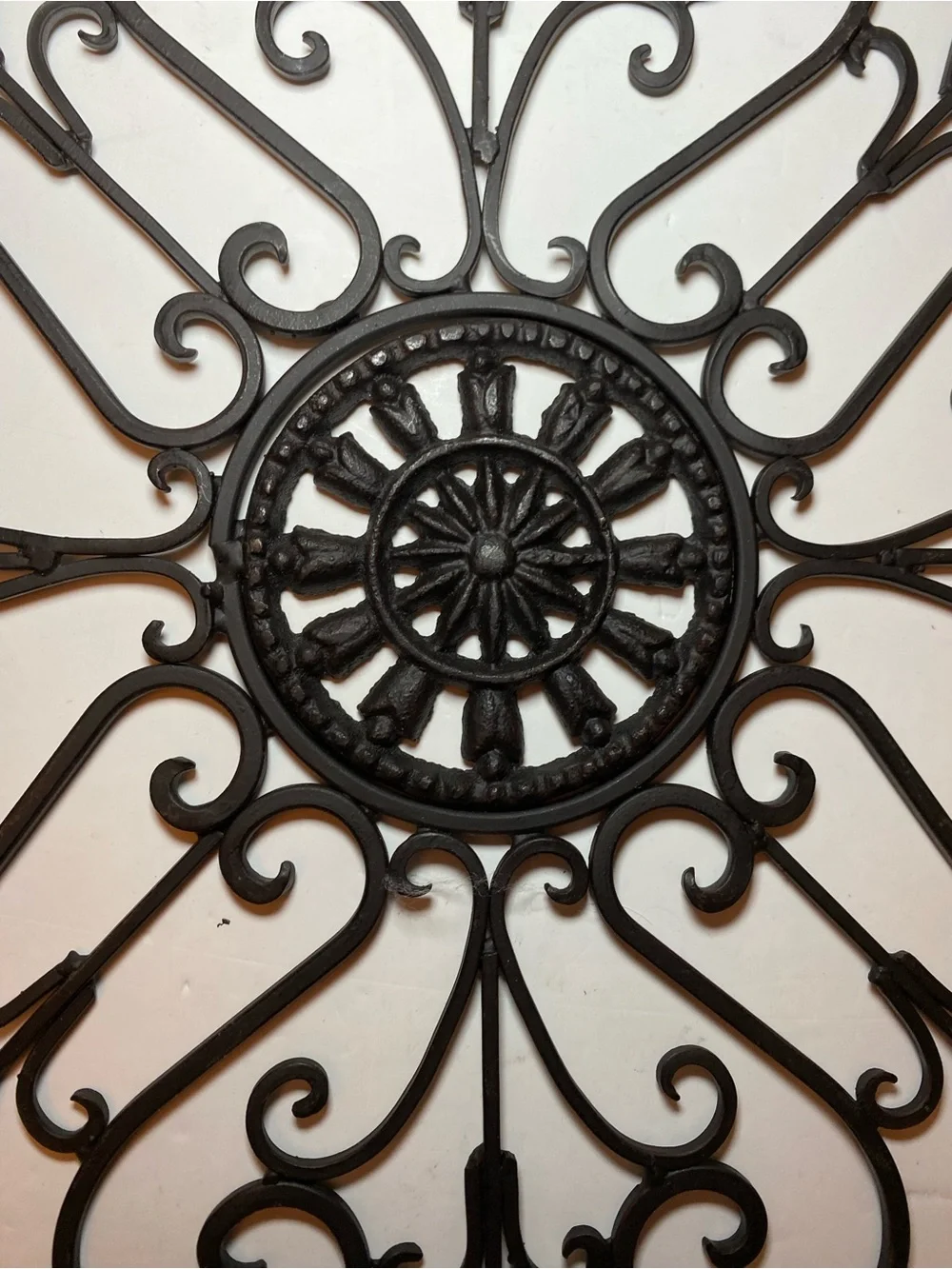 Traditional Iron Scroll Wall Decor- Elegant Scroll Design